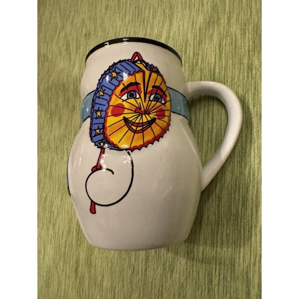 Christkindlmarket Chicago 2016 Mug Stein Kinder Club Snowman Blue Scarf‎ - Picture 3 of 6